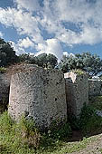 Selinunte Cave di Cusa. The quarry utilized for temple columns, today it is still possible to observe blocks and drums at different stages of preparation. 